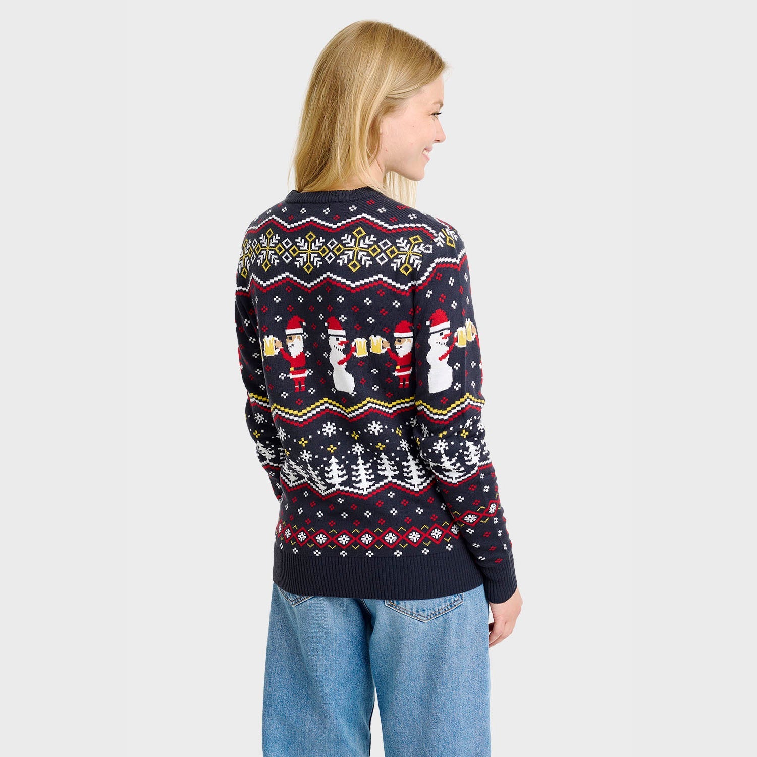 Cheers Santa Christmas Sweater β Women
